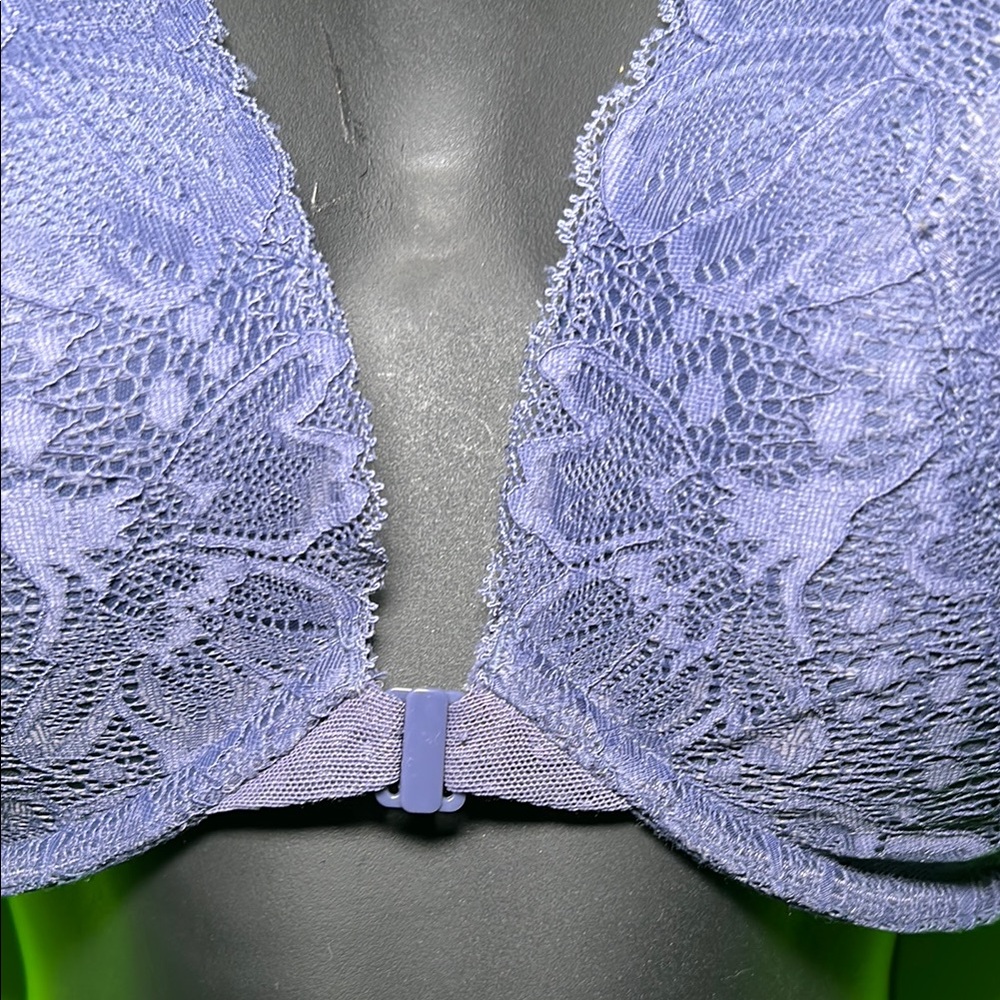 Elegant Lace Women's Bra - Gray - Picture 2 of 6